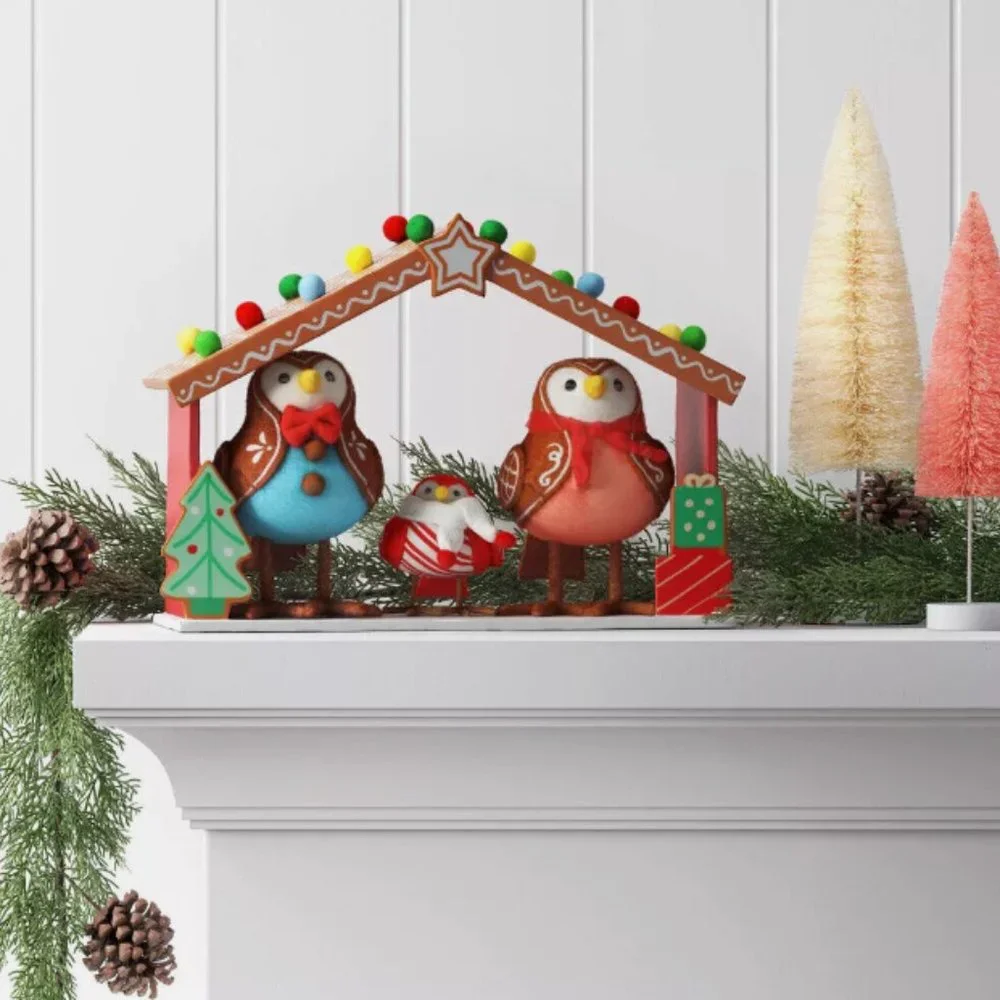 TARGET Set of 3 BIRDS Gingerbread Shop WONDERSHOP CHRISTMAS RARE 2023 NEW!